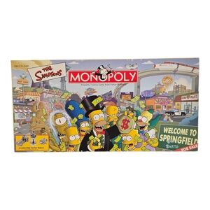 2001 The Simpsons Monopoly Welcome To Springfield **COMPLETE**
